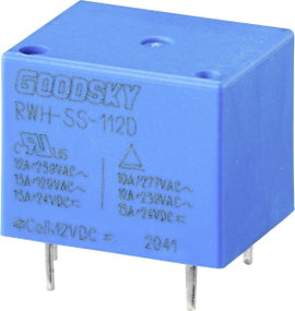 GoodSky RWH-SS-112D Nyák relé 12 V/DC 15 A 1 váltó 1 db Tray