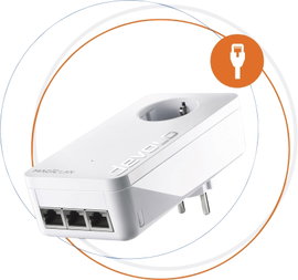 Devolo Magic 2 LAN triple Powerline bővítő adapter 8502 DE, AT Powerline 2400 MBit/s