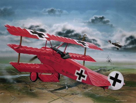 Revell 04744 Fokker DR.I Richthofen Repülőmodell építőkészlet 1:28 2. kép