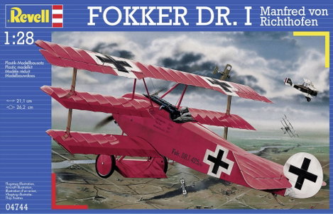 Revell 04744 Fokker DR.I Richthofen Repülőmodell építőkészlet 1:28 8. kép