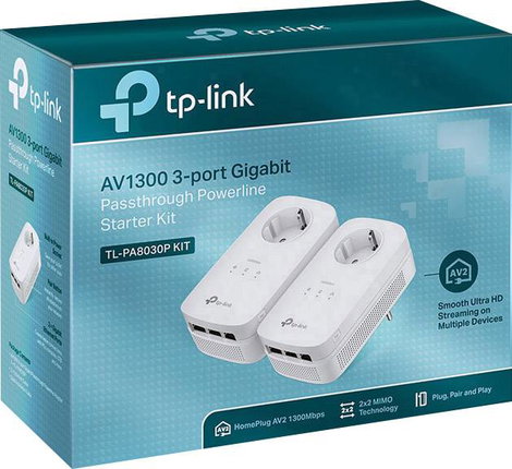 TP-LINK TL-PA8030P KIT Powerline kezdő készlet TL-PA8030P KIT 1.3 GBit/s 2. kép