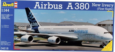 Revell 04218 Airbus A 380 New livery Repülőmodell építőkészlet 1:144