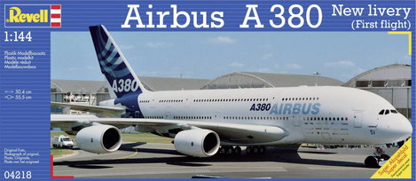 Revell 04218 Airbus A 380 New livery Repülőmodell építőkészlet 1:144 7. kép