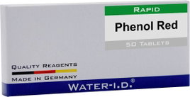 Water ID 50 Tabletten Phenol Rot für FlexiTester Tabletták