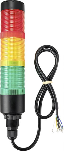 LED-es jelzőlámpa oszlop, piros/sárga/zöld, TRU Components TC-9539296