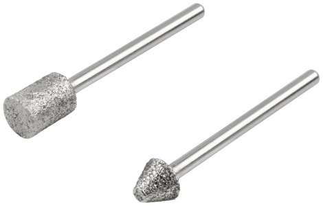 Wolfcraft 5989000 Gyémánt csiszolótoll készlet, hengeres és kúpos, 2 részes. 1 készlet 2. kép