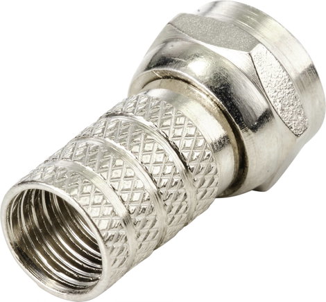 TRU COMPONENTS TC-9556788 F dugó Csatlakozók: F csatlakozódugó Ø (kábel tartóval): 6 mm 1 db 2. kép