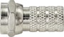 TRU COMPONENTS TC-9556788 F dugó Csatlakozók: F csatlakozódugó Ø (kábel tartóval): 6 mm 1 db 3. bélyegkép