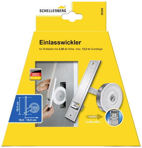 Schellenberg 50300 Falba süllyeszthető gurtni tekercselő Alkalmas Schellenberg maxi 2. kép