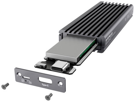 ICY BOX 60913 M.2 merevlemez ház M.2 2230, M.2 2242, M.2 2260, M.2 2280, SATA SSD USB-C® 3. kép