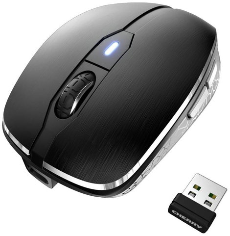 CHERRY JW-8100 WLAN egér Rádiójel vezérlésű Optikai Fekete 6 Gombok 3200 dpi 2. kép