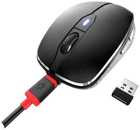 CHERRY JW-8100 WLAN egér Rádiójel vezérlésű Optikai Fekete 6 Gombok 3200 dpi 3. kép