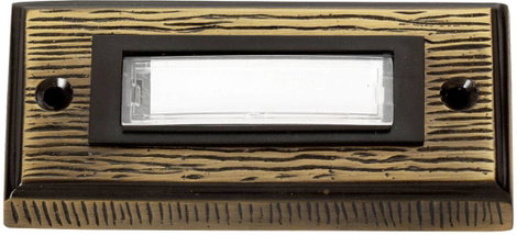 Heidemann 70301 Csengőlemez Névtáblával 1 részes Bronz 24 V/1 A