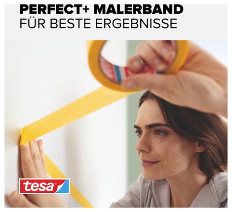 tesa Perfect+ 56539-00000-00 Festő védőszalag Sárga (H x Sz) 100 m x 30 mm 2 db 2. kép
