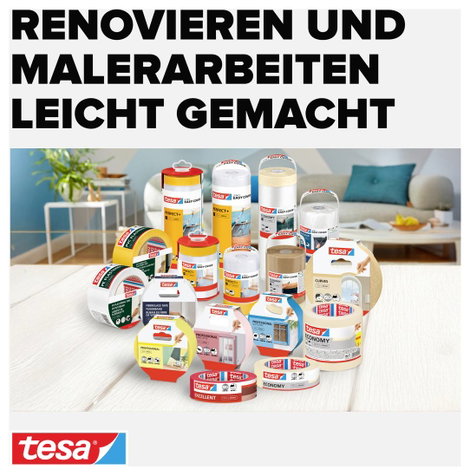 tesa Perfect+ 56539-00000-00 Festő védőszalag Sárga (H x Sz) 100 m x 30 mm 2 db 7. kép