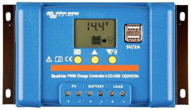 Victron Energy Blue-Solar PWM-LCD&USB Napelem töltésszabályozó PWM 12 V, 24 V 20 A