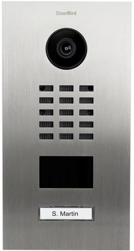 DoorBird D2101V IP videó kaputelefon LAN Külső egység nemesacél V2A (kefélt)