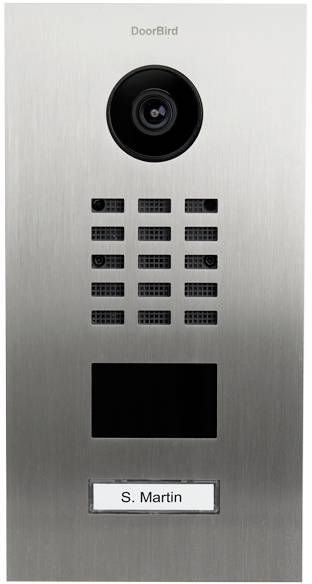 DoorBird D2101V IP videó kaputelefon LAN Külső egység nemesacél V2A (kefélt)