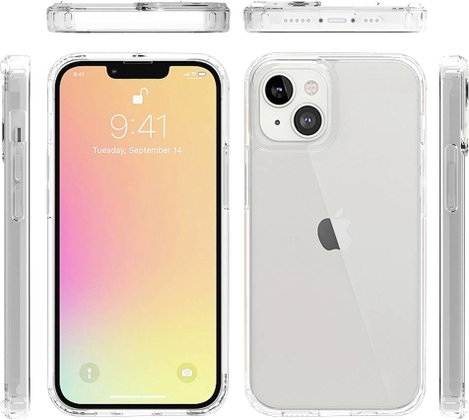 JT Berlin Pankow Clear Hátlap Apple iPhone 13 Átlátszó Ütésálló, Induktív töltés 4. kép