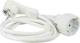 AS Schwabe 50211 Áram Hosszabbítókábel Fehér 2 m H05VV-F 3G 1,5 mm²
