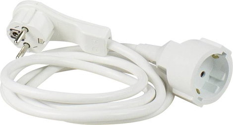 AS Schwabe 50211 Áram Hosszabbítókábel Fehér 2 m H05VV-F 3G 1,5 mm²