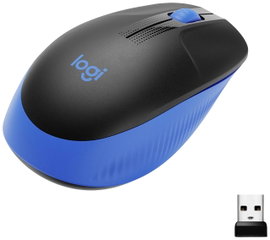 Logitech M190 WLAN egér Rádiójel vezérlésű Optikai Kék 3 Gombok 1000 dpi