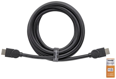Manhattan HDMI Csatlakozókábel HDMI-A dugó, HDMI-A dugó 1.00 m Fekete 354837 Audio Return Channel, a 2. kép