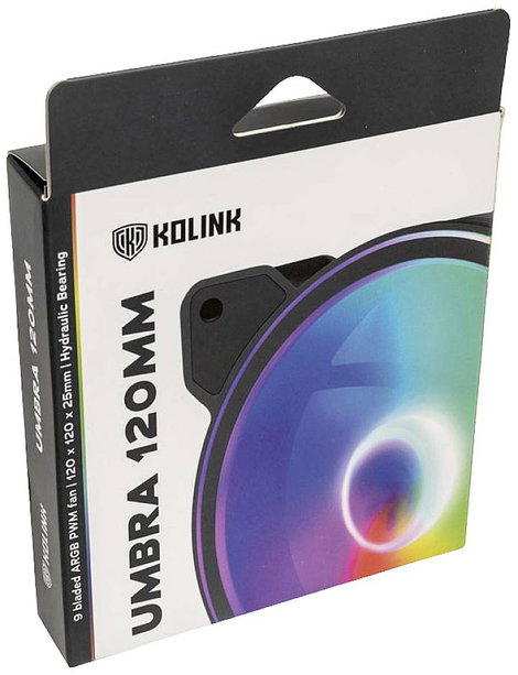 Kolink UMBRA 120mm Számítógépház ventilátor RGB (Sz x Ma x Mé) 120 x 25 x 120 mm 8. kép