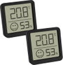 TFA Dostmann 2er Set digitales Thermo-Hygrometer mit Komfortzone Hőmérséklet- és légnedvesség mérő F bélyegkép