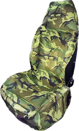 HP Autozubehör 19333 Sitzschoner Camouflage Műhely védő Poliészter Terepszínű zöld Anyósülés, Vezető