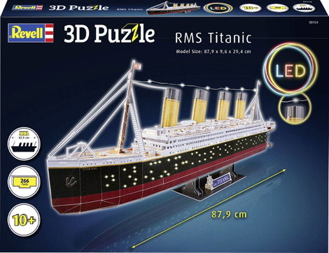 Revell 00154 RV 3D-Puzzle RMS Titanic - LED Edition 3D puzzle 3. kép