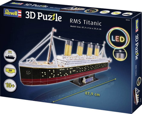 Revell 00154 RV 3D-Puzzle RMS Titanic - LED Edition 3D puzzle 5. kép