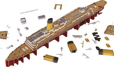 Revell 00154 RV 3D-Puzzle RMS Titanic - LED Edition 3D puzzle 8. kép