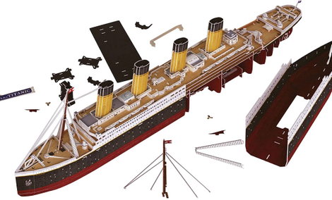 Revell 00154 RV 3D-Puzzle RMS Titanic - LED Edition 3D puzzle 9. kép