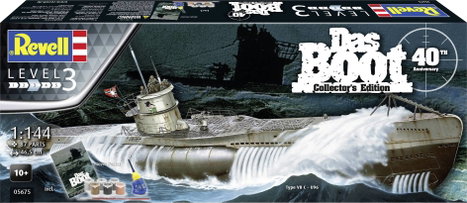 Revell 05675 RV 1:144 Das Boot Collectors Edition - 40th Anniversary Hajómodell építőkészlet 1:144 9. kép
