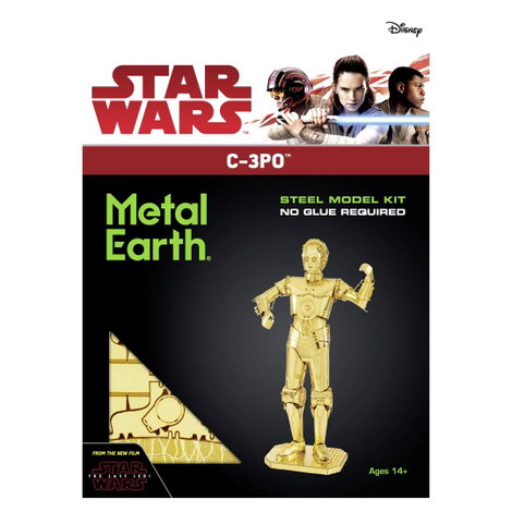 Metal Earth C-3PO gold Fém építőkészlet 2. kép