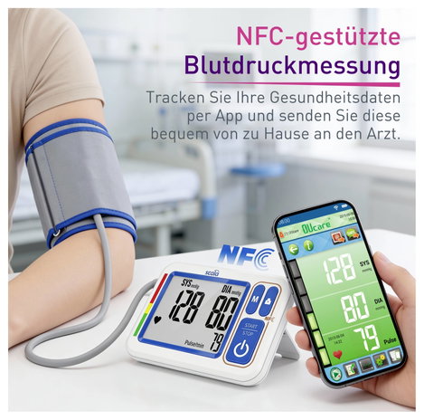Scala SC 6750 NFC 06750 Vérnyomásmérő Felkar 6. kép