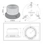 OSRAM Körkörös lámpa Light Signal LED Beacon Light RBL102 12 V, 24 V Fedélzeti hálózatról Csavaros s 9. bélyegkép