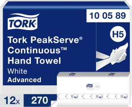 TORK 100589 Papír kéztörlők (H x Sz) 22.5 cm x 20.1 cm N/A 1 készlet