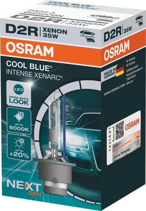 OSRAM 66250CBN Xenon fényforrás Xenarc Cool Blue D2R 35 W 85 V 2. kép