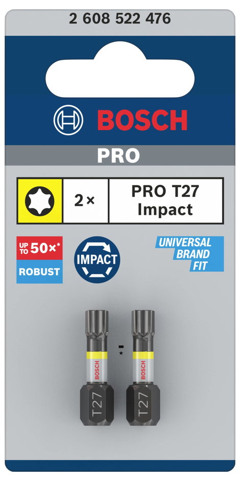 Bosch Accessories 2608522476 Kerek hatlap bit 2 részes T profil 2. kép