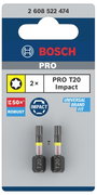 Bosch Accessories 2608522474 Kerek hatlap bit 2 részes T profil 2. bélyegkép
