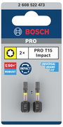 Bosch Accessories Bosch Power Tools 2608522473 Kerek hatlap bit 2 részes T profil 2. bélyegkép