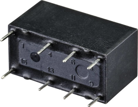 GoodSky GS-SH-212T Nyák relé 12 V/DC 2 A 2 váltó 1 db tubus 2. kép