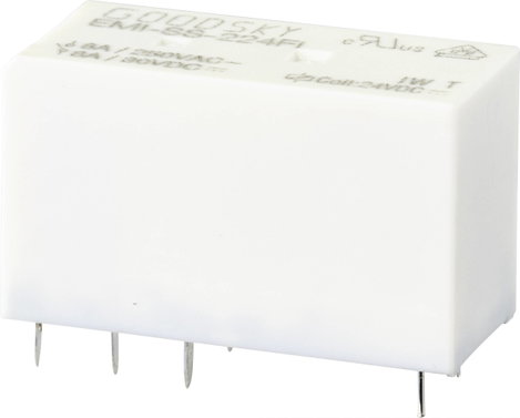 GoodSky EMI-SS-224FI Nyák relé 24 V/DC 8 A 2 váltó 1 db tubus