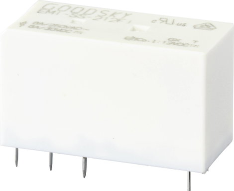 GoodSky EMI-SS-212FI Nyák relé 12 V/DC 8 A 2 váltó 1 db tubus