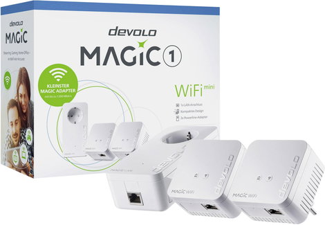 Devolo Magic 1 WiFi mini Multiroom Kit Powerline WLAN hálózati készlet 8570 DE Powerline, WLAN 1200 5. kép