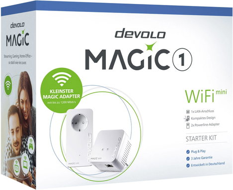 Devolo Magic 1 WiFi mini Starter Kit Powerline WLAN hálózati készlet 8561 DE, AT Powerline, WLAN 120 5. kép