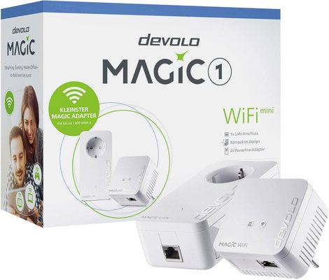 Devolo Magic 1 WiFi mini Starter Kit Powerline WLAN hálózati készlet 8561 DE, AT Powerline, WLAN 120 8. kép