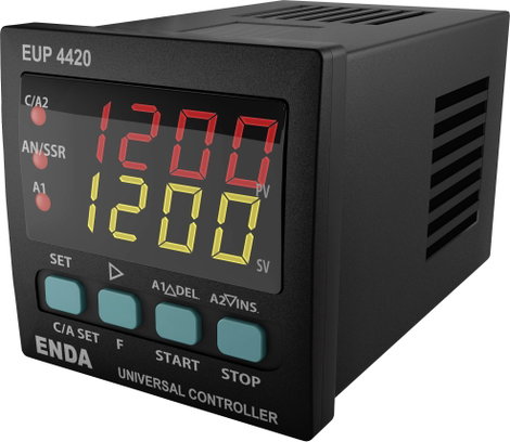 Enda EUP4420-230 PID Univerzális szabályozó Pt100, J, K, L, T, S, R SSR, Relé, 8 A (Sz x Ma) 48 mm x